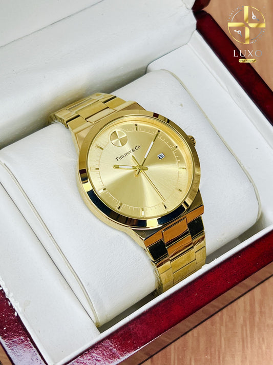 FULL GOLD TIMEPEICE PHILIPSY